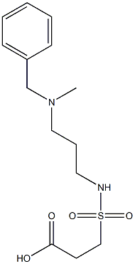 3-({3-[benzyl(methyl)amino]propyl}sulfamoyl)propanoic acid,,结构式