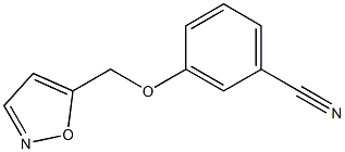 3-(1,2-oxazol-5-ylmethoxy)benzonitrile Struktur