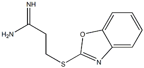 3-(1,3-benzoxazol-2-ylsulfanyl)propanimidamide,,结构式