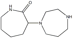 3-(1,4-diazepan-1-yl)azepan-2-one,,结构式