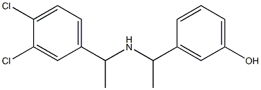 3-(1-{[1-(3,4-dichlorophenyl)ethyl]amino}ethyl)phenol