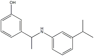3-(1-{[3-(propan-2-yl)phenyl]amino}ethyl)phenol Structure