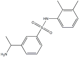 3-(1-aminoethyl)-N-(2,3-dimethylphenyl)benzene-1-sulfonamide Structure