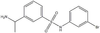  3-(1-aminoethyl)-N-(3-bromophenyl)benzene-1-sulfonamide