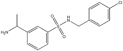 3-(1-aminoethyl)-N-[(4-chlorophenyl)methyl]benzene-1-sulfonamide