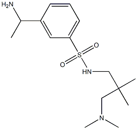 3-(1-aminoethyl)-N-{2-[(dimethylamino)methyl]-2-methylpropyl}benzene-1-sulfonamide