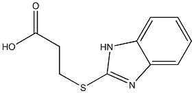 3-(1H-1,3-benzodiazol-2-ylsulfanyl)propanoic acid Structure