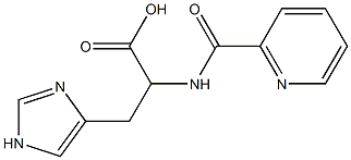 3-(1H-imidazol-4-yl)-2-[(pyridin-2-ylcarbonyl)amino]propanoic acid Structure