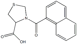 3-(1-naphthoyl)-1,3-thiazolidine-4-carboxylic acid Struktur