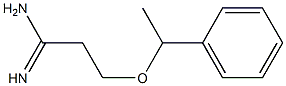 3-(1-phenylethoxy)propanimidamide Structure