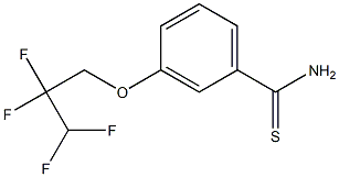 3-(2,2,3,3-tetrafluoropropoxy)benzene-1-carbothioamide Structure