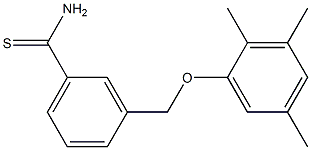 3-(2,3,5-trimethylphenoxymethyl)benzene-1-carbothioamide Structure