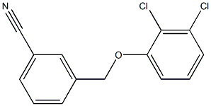 3-(2,3-dichlorophenoxymethyl)benzonitrile Structure