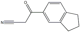 3-(2,3-dihydro-1H-inden-5-yl)-3-oxopropanenitrile 化学構造式