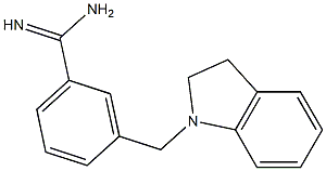 3-(2,3-dihydro-1H-indol-1-ylmethyl)benzenecarboximidamide