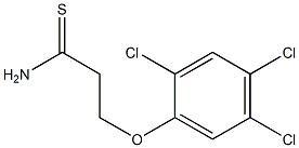 3-(2,4,5-trichlorophenoxy)propanethioamide 结构式