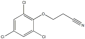 3-(2,4,6-trichlorophenoxy)propanenitrile,,结构式