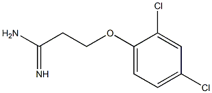 3-(2,4-dichlorophenoxy)propanimidamide 化学構造式