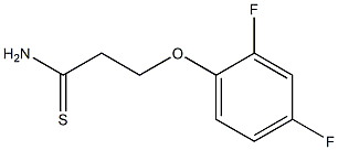 3-(2,4-difluorophenoxy)propanethioamide Structure