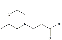 3-(2,6-dimethylmorpholin-4-yl)propanoic acid,,结构式