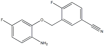 3-(2-amino-5-fluorophenoxymethyl)-4-fluorobenzonitrile