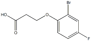 3-(2-bromo-4-fluorophenoxy)propanoic acid Struktur