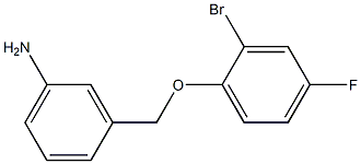 3-(2-bromo-4-fluorophenoxymethyl)aniline