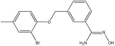 3-(2-bromo-4-methylphenoxymethyl)-N'-hydroxybenzene-1-carboximidamide