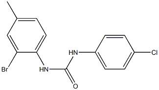 3-(2-bromo-4-methylphenyl)-1-(4-chlorophenyl)urea Structure