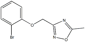 3-(2-bromophenoxymethyl)-5-methyl-1,2,4-oxadiazole|