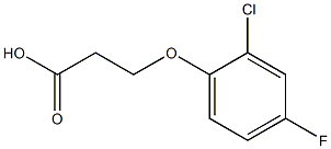 3-(2-chloro-4-fluorophenoxy)propanoic acid Structure