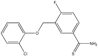 3-(2-chlorophenoxymethyl)-4-fluorobenzene-1-carbothioamide