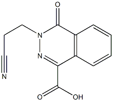 3-(2-cyanoethyl)-4-oxo-3,4-dihydrophthalazine-1-carboxylic acid Structure