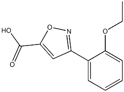 3-(2-ethoxyphenyl)-1,2-oxazole-5-carboxylic acid 结构式