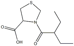 3-(2-ethylbutanoyl)-1,3-thiazolidine-4-carboxylic acid Structure