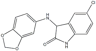 3-(2H-1,3-benzodioxol-5-ylamino)-5-chloro-2,3-dihydro-1H-indol-2-one