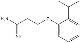 3-(2-isopropylphenoxy)propanimidamide,,结构式