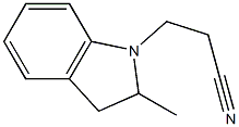 3-(2-methyl-2,3-dihydro-1H-indol-1-yl)propanenitrile Structure