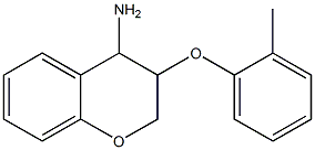 3-(2-methylphenoxy)-3,4-dihydro-2H-1-benzopyran-4-amine Structure