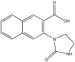 3-(2-oxoimidazolidin-1-yl)naphthalene-2-carboxylic acid Structure