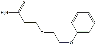 3-(2-phenoxyethoxy)propanethioamide Structure