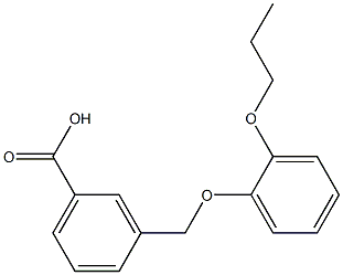 3-(2-propoxyphenoxymethyl)benzoic acid 结构式