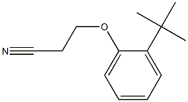3-(2-tert-butylphenoxy)propanenitrile Structure