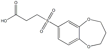 3-(3,4-dihydro-2H-1,5-benzodioxepin-7-ylsulfonyl)propanoic acid|