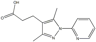 3-(3,5-dimethyl-1-pyridin-2-yl-1H-pyrazol-4-yl)propanoic acid|