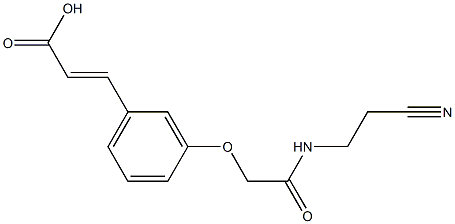 3-(3-{[(2-cyanoethyl)carbamoyl]methoxy}phenyl)prop-2-enoic acid