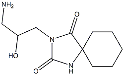 3-(3-amino-2-hydroxypropyl)-1,3-diazaspiro[4.5]decane-2,4-dione Structure