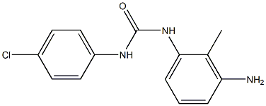 3-(3-amino-2-methylphenyl)-1-(4-chlorophenyl)urea 结构式
