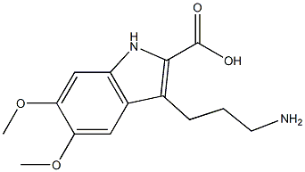  3-(3-aminopropyl)-5,6-dimethoxy-1H-indole-2-carboxylic acid