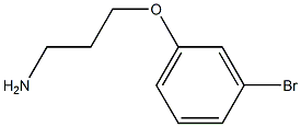 3-(3-bromophenoxy)propan-1-amine 化学構造式